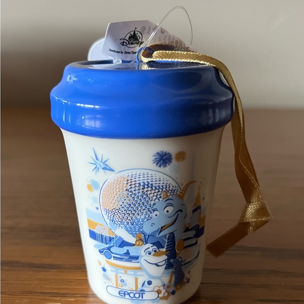 Starbucks Blue and Gold Holiday Ornament